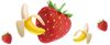Strawberries and Banana smooj emojis